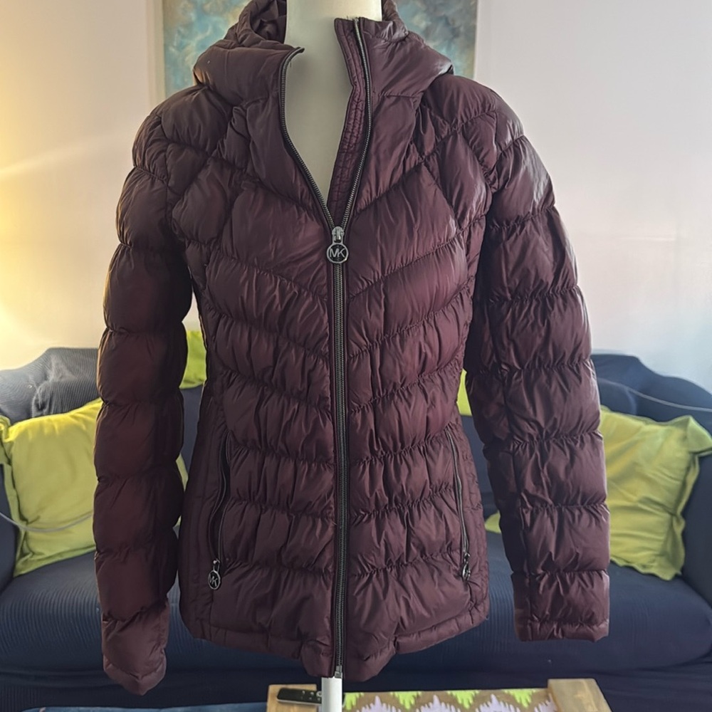 EUC Micheal Kors Packable Puffer Jacket - Eggplant, PS